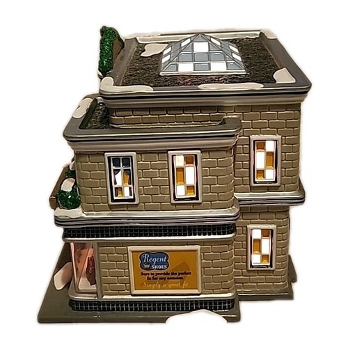DEPT 56 MIDTOWN SHOPS WEIHNACHTEN Schneedorf #55334 ZURÜCKGENOMMEN mit Licht 2003 - Bild 16 von 18