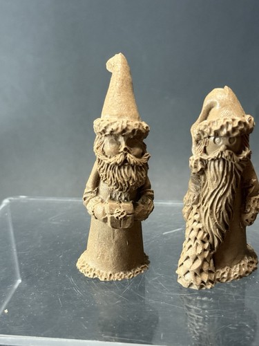 3er Set PECAN HARZ WEIHNACHTSMANN UNBEMALT Miniatur WEIHNACHTSMANN RARITÄT Vintage - Bild 3 von 8