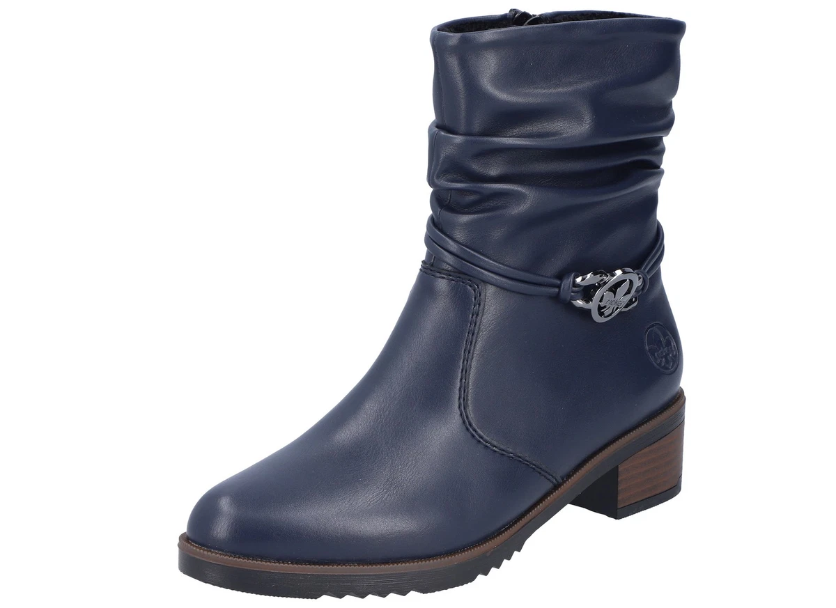 Rieker Donna Stivaletti Chelsea Blu, Comodi E Leggeri - 5