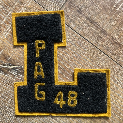 1948 High School Varsity Letterman L/Pag parche 6,5 " Louisville? #3C - Imagen 1 de 3