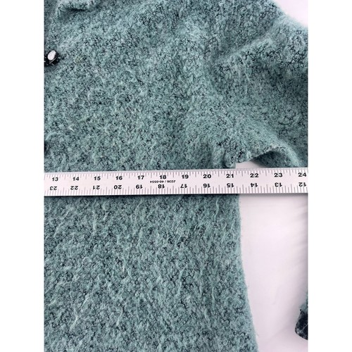 Suéter Play Alegre pintado a mano para mujer grande negro azul cárdigan mohair abuela - Imagen 4 de 12