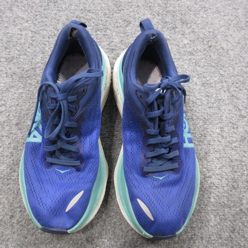 Hoka Bondi 8 Shoes Womens Size 8 Blue Green Running Max Cushion Road Sneakers - Picture 5 of 23