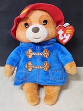 Ty Beanie Baby PADDINGTON Bear UK Tags Queen Elizabeth II 7" NEW MWMT Plush Toy