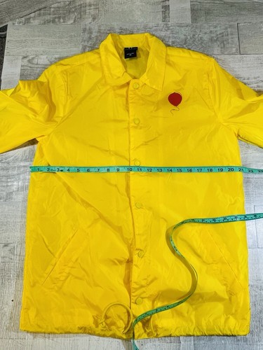It Chapter 2 Jacket Adult XS Yellow Snap Windbreaker Time to Float Stephen King - Foto 8 di 9