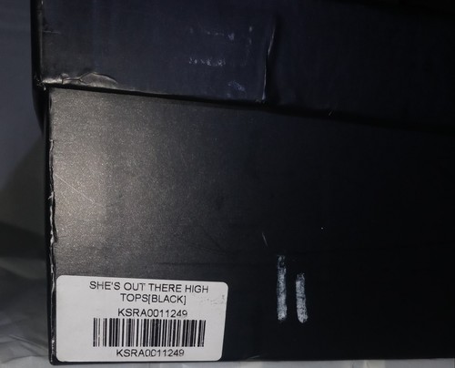 Killstar She's Out There High Tops Boots Women's Size 11 Goth Fashion Goth Shoes - Picture 14 of 17