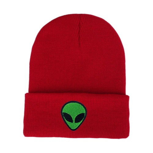 Cappello in maglia unisex Candy Color Alien Beanie Kawaii Streetwear berretto caldo invernale freddo - Foto 13 di 29