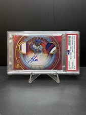 2022 Bowman Inception Luisangel Acuna Red Foil Dual Patch Auto 3/5 PSA 10 Pop 1