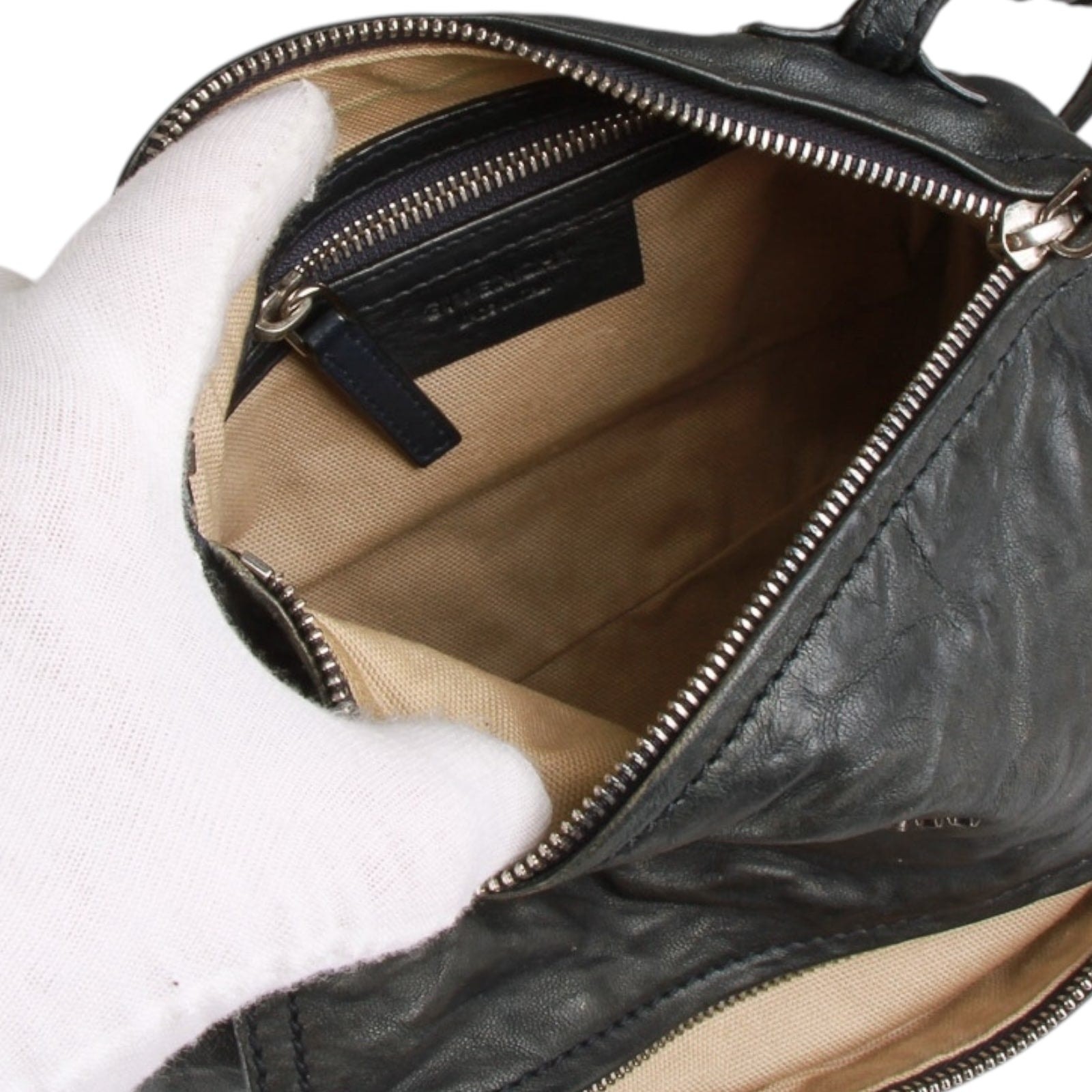 Authentic GIVENCHY Pandora Mini Leather Shoulder Bag In Black — image 12