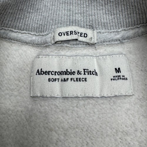 Abercrombie & Fitch Oversized Soft A&F Fleece Sweatshirt Bedford Stuyvesant Sz M - Picture 5 of 8