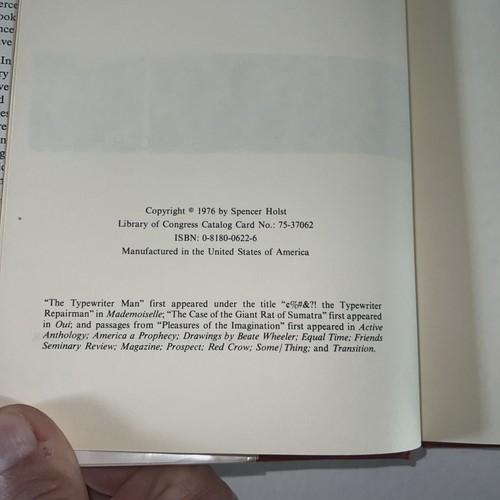 Spencer Holst Stories Hardcover Spencer Holst DJ 1976, Bk145 - Bild 5 von 5