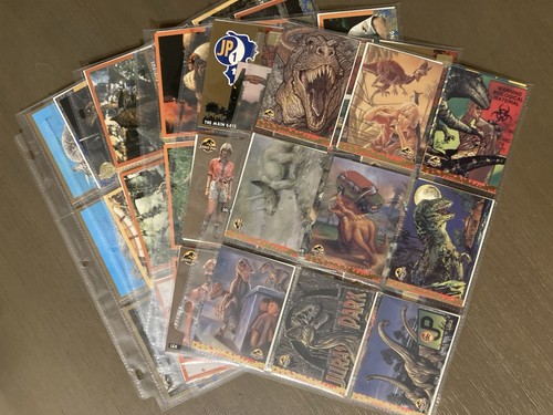 💎MINT 1993 Jurassic Park Topps Deluxe Gold Series COMPLETE SET 88 10 Art Cards