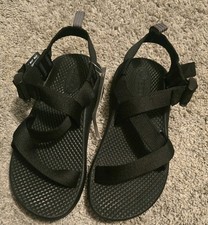 Sz 2 Chaco Kids Black Pull-Buckle Sport Sandals