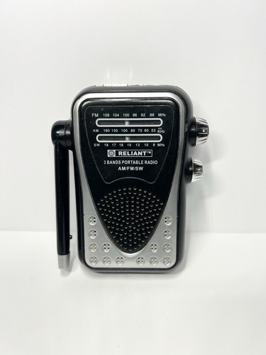 Reliant World Receiver AM/FM/SW 3 Band Radio Hand Held Black