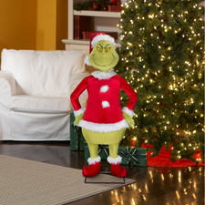 Gemmy The Grinch 4FT Animated Christmas Character Dancing Sound Activated