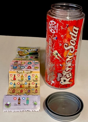 RARE!The Grossery Gang Barf Room ALL Series 2 Figures Lot Of 8 W/Sticky Soda Can - Picture 3 of 15