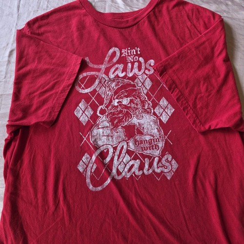 Holiday Time Herren T-Shirt zum Aufhängen mit Claus Grafik - 2X (50/52) - Bild 2 von 9