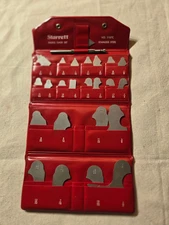 Starrett No. S167C Radius Gage Gauge Set Stainless Steel Vintage Made In USA