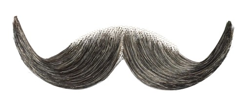 Rubie's Human Hair Handlebar Moustache 2013 - Picture 7 of 9