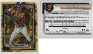 2024 Bowman Chrome Sapphire Edition Yellow /75 Marco Luciano #43 Rookie RC