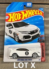 Hot Wheels JDM 2018 HONDA CIVIC TYPE R New White NIGHTSPEED xploraf LOT X