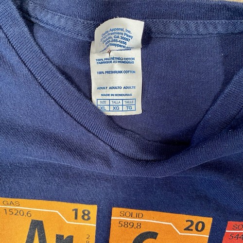 SARCASM T-Shirt Men’s XL Blue “Primary Elements Of Humor” Short Sleeve Tee Shirt - Picture 6 of 7