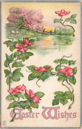 TARJETA POSTAL TUCKS - DESEOS PASCUA NO. 753 - Imagen 1 de 2