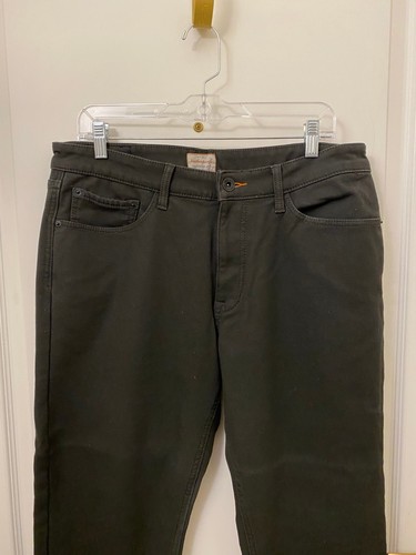 NWOT Weatherproof Vintage Mens Black Stretch Fleece Lined Straight Jeans 34X30 - Picture 2 of 12