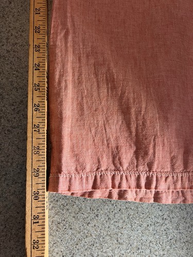 Pantalones Daughters of the Liberation Mujer’s 14 Rojo Rosa Lino Costero Clásico Boho - Imagen 9 de 14