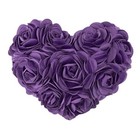  3D Flower Throw Pillow Covers Decorative Aesthetic Floral Accent Pillow Purple