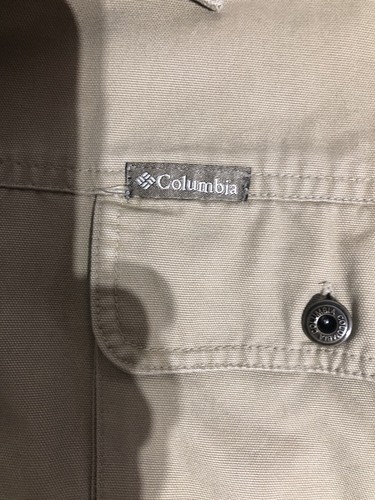 Columbia Chaqueta/Camisa Hombre XL de Lona Tostada Forrada de Vellón con Botones para Granero/Tareas - Imagen 7 de 13