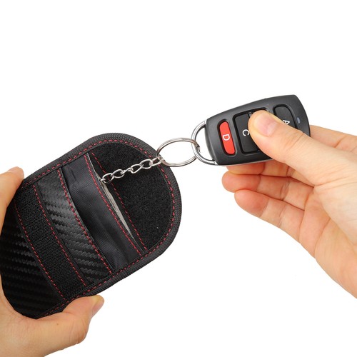 Estuche bloqueador de señal de llave de coche Faraday Fob Pouch bolsa sin llave RFID bolsa de bloqueo de seguridad - Imagen 8 de 17