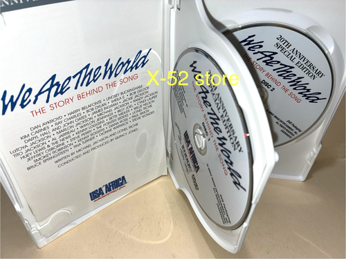 We Are The World DVD Michael Jackson Lionel Richie Springsteen Dylan Joel Lauper - Imagen 3 de 5