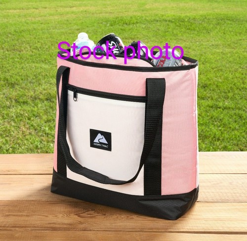 Bag Ozark Trail 24 Can Soft Cooler Tote, Shoulder / Game Day / Pink / Medium New - Picture 12 of 13