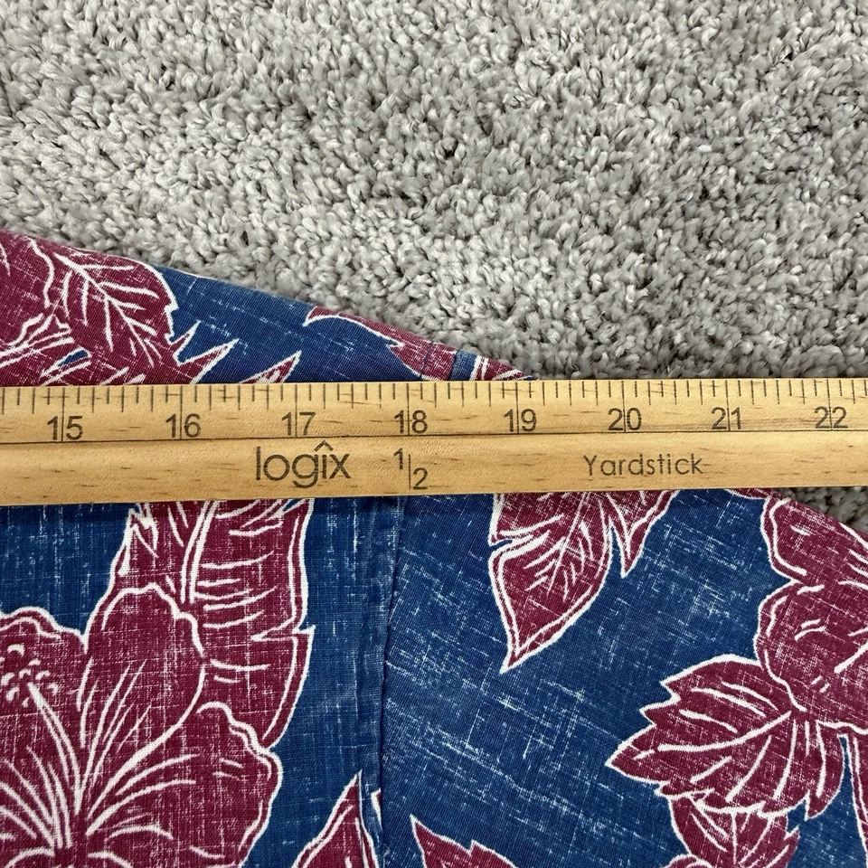 Reyn Spooner Shirt Men’s M Floral AOP Vintage Popover Classic Short Sleeve - Image 3 of 4