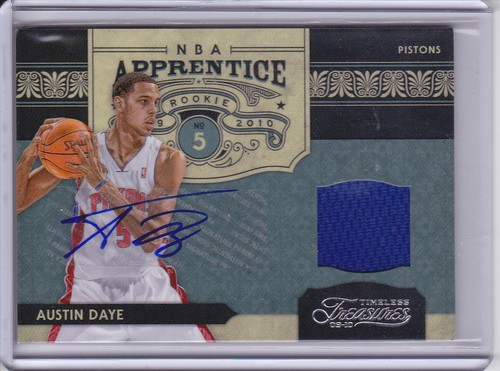 2009-10 Timeless Treasures NBA Apprentice Materials Auto #14 Austin Daye 22/50 - Picture 1 of 1