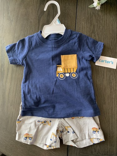 Carter’s Lot of Clothes baby boy 6 months 2 Sets of Shorts/T-Shirts - Picture 2 of 7