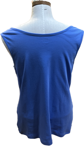 Lands' End 100% Cotton Plus Size LARGE Tank Top - Picture 2 of 2