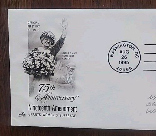 US FDC # 2980 19th Amendment 1995. - Picture 3 of 6