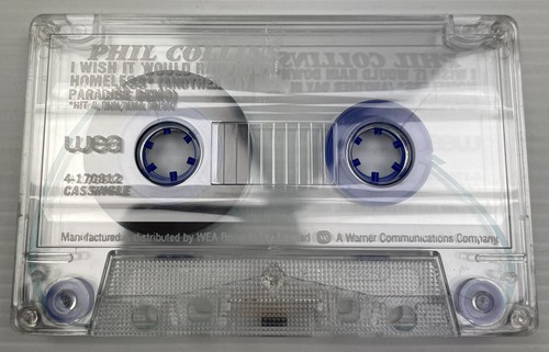 Phil Collins I Wish It Would Rain Cassette Single 4-170812 wea Records 1990 - Picture 4 of 24
