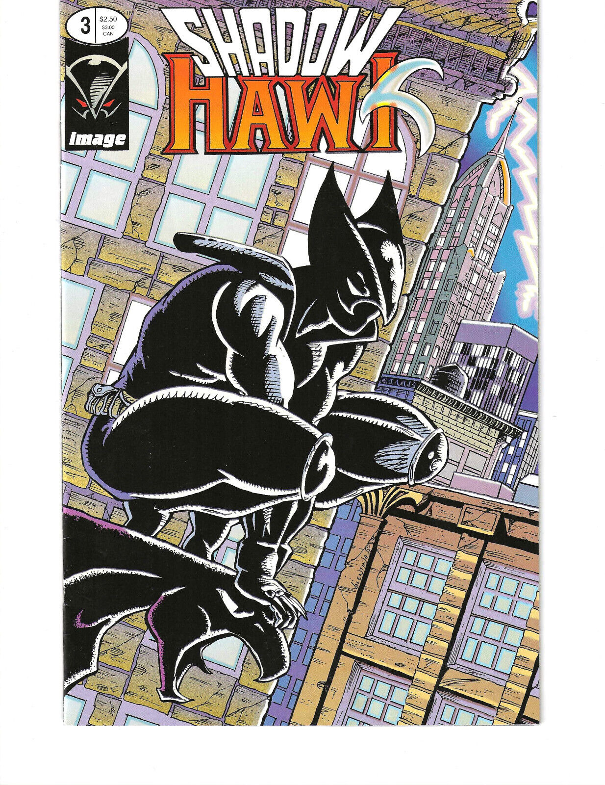 Shadow Hawk #3 Image Comics 1992 Glow in the Dark Cover