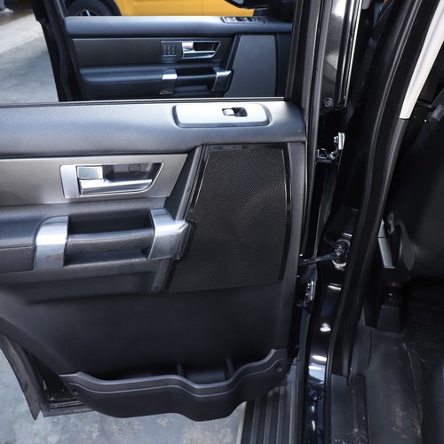 Juego de 4 cubiertas de puerta de acero inoxidable negro brillante para Land Rover LR4 2010-2016 - Imagen 6 de 14