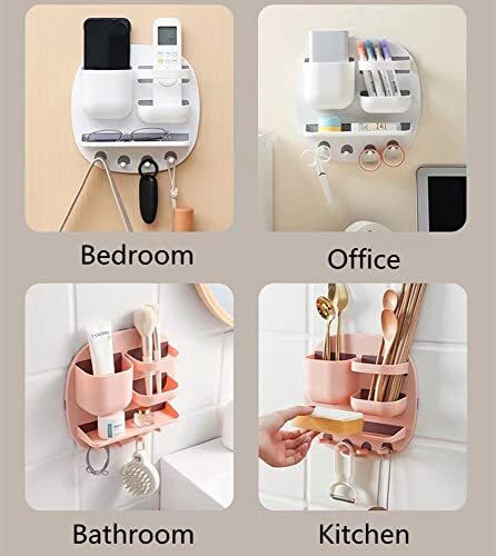 Bedside Shelf Organizer Adhesive Stick On Wall Mounted Bedside Holder Stand For - Picture 4 of 5