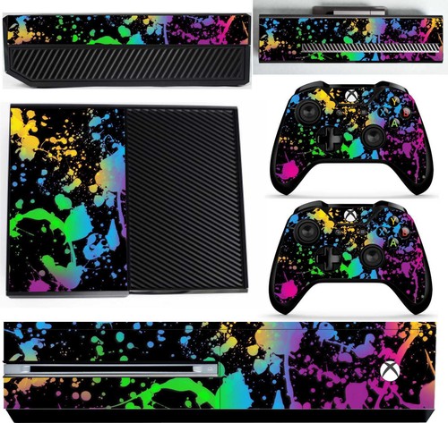 PAINT SPLAT XBOX ONE PROTECTIVE SKIN DECAL VINYL STICKER WRAP - Picture 2 of 2