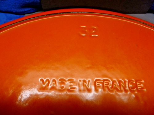 Le Creuset #32 Orange Emailliert Gusseisen Au Gratin Oval Backform Auflaufform - Bild 5 von 7