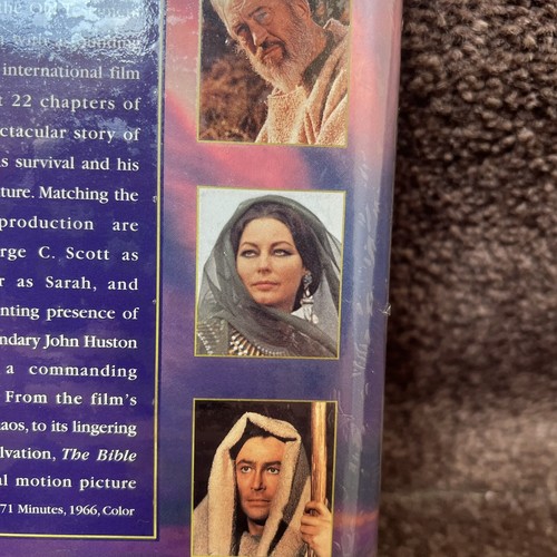 The Bible In the Beginning VHS VCR Tape Sealed Vintage Clamshell Case Rare - Picture 7 of 8