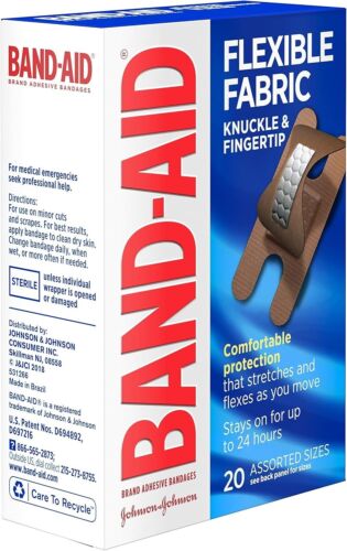 Brand Flexible Fabric Adhesive Bandages - 20 Ct Pack of 6 for First Aid Care - Picture 10 of 12