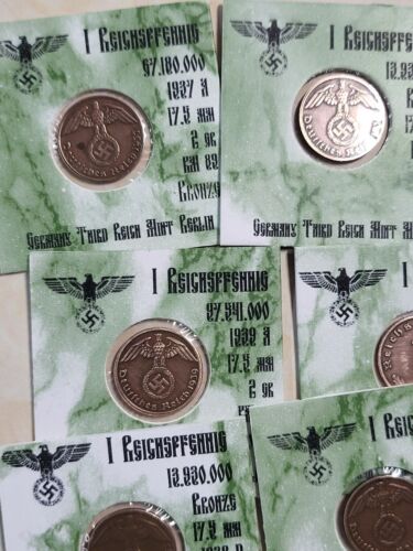 💰1937 - 1939 Deutschland 1 Reichspfennig - Bronzemünze - WWII - 1 Münze - Bild 6 von 9