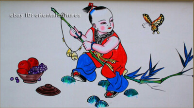 Chinese 100% real natural silk thread,su hand embroidery kits:ancient kid butter