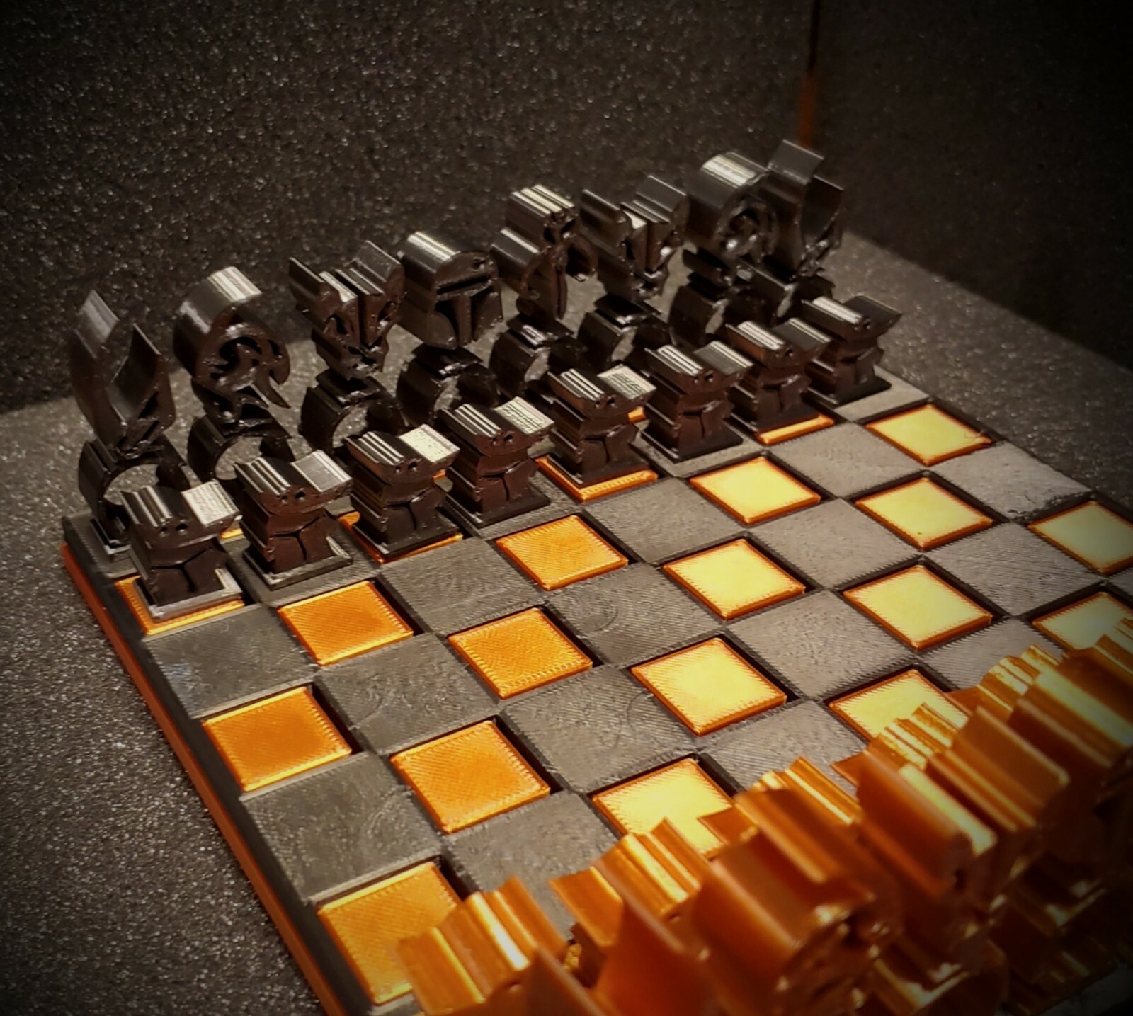 Mandalorian Chess Set *MADE IN USA* *3D PRINTED* - Picture 2 of 6