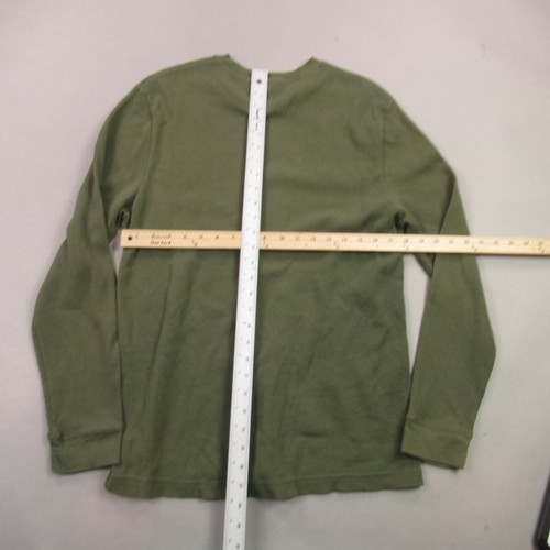 Vans Sweater Mens XL Long Sleeve Crew Neck Sweatshirt Thermal Lightweight Green - Picture 7 of 11